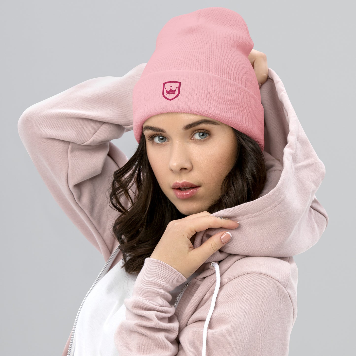 NHF Crown - PINK - Cuffed Beanie
