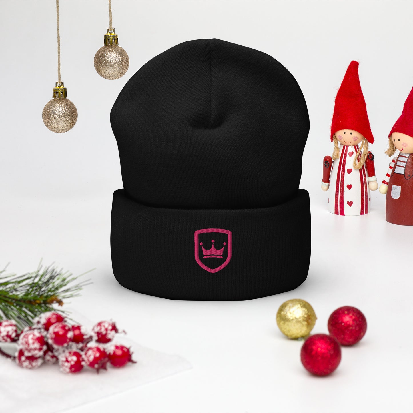 NHF Crown - PINK - Cuffed Beanie