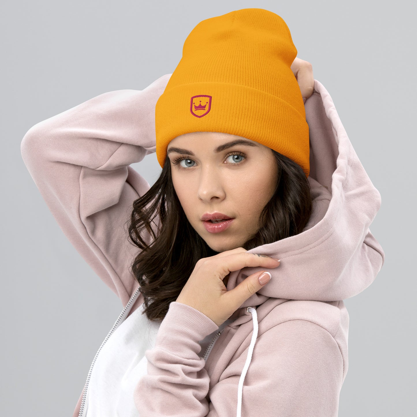 NHF Crown - PINK - Cuffed Beanie