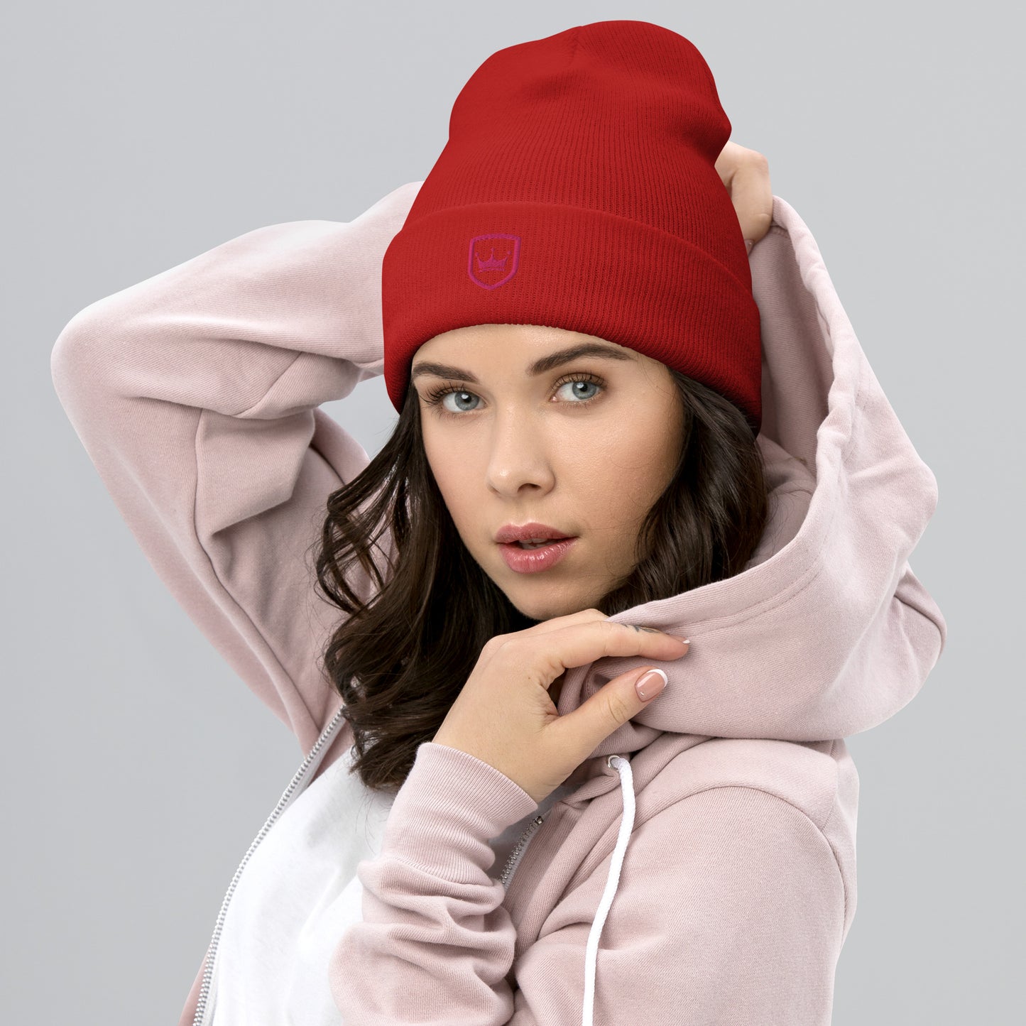 NHF Crown - PINK - Cuffed Beanie