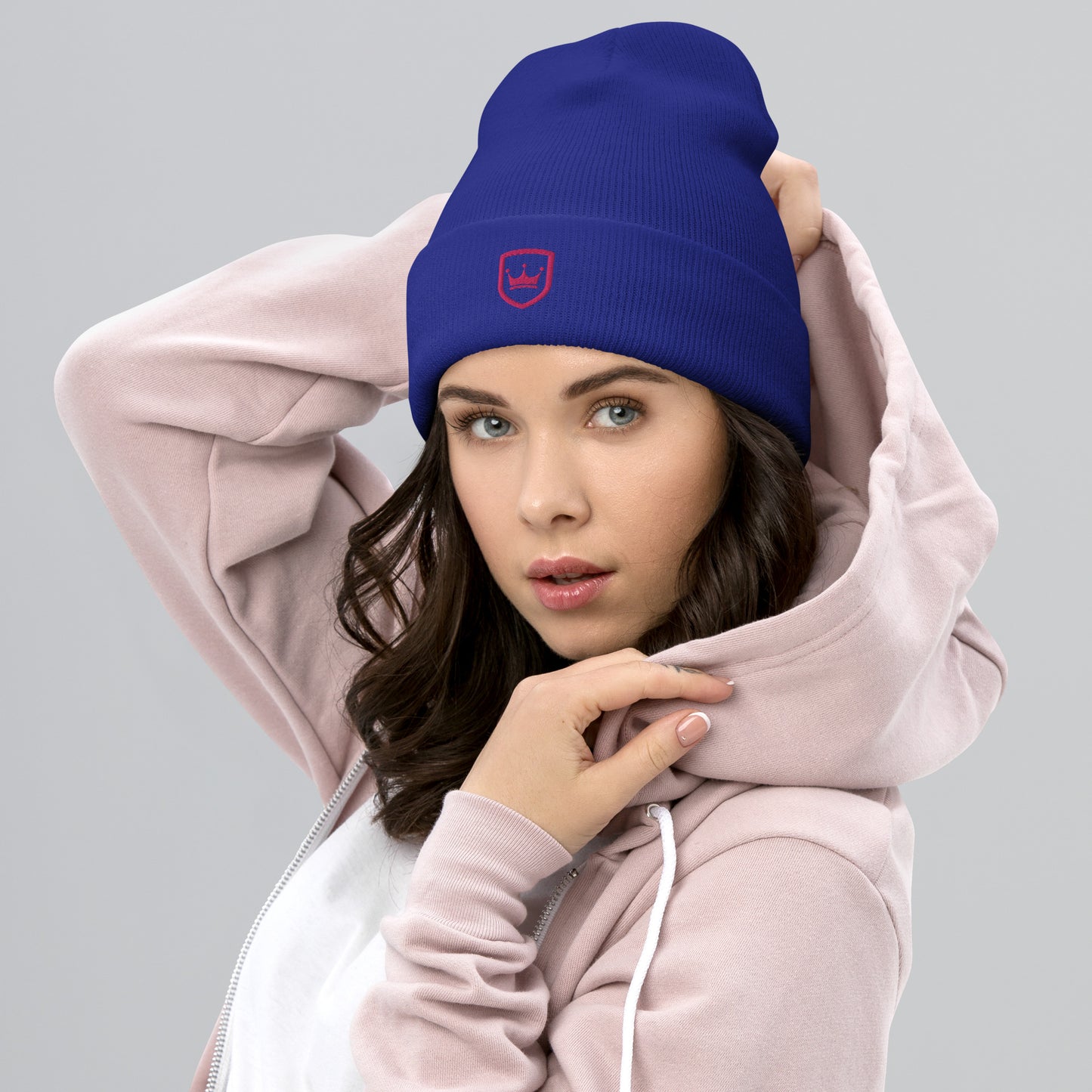 NHF Crown - PINK - Cuffed Beanie
