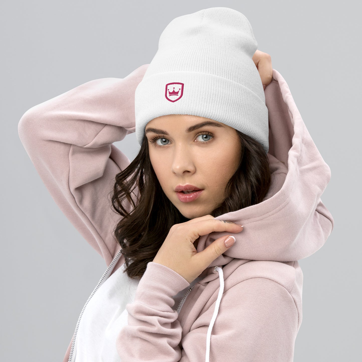 NHF Crown - PINK - Cuffed Beanie
