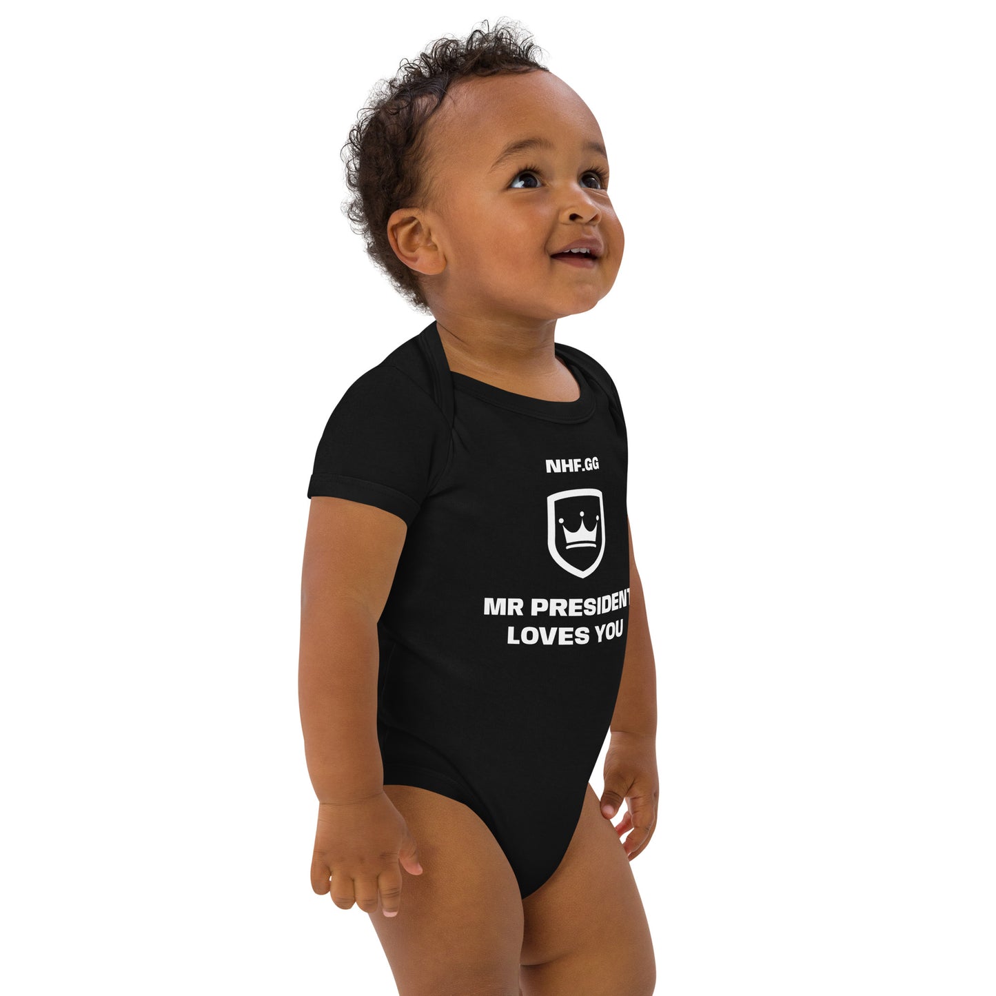 NHF Crown - Organic cotton baby bodysuit