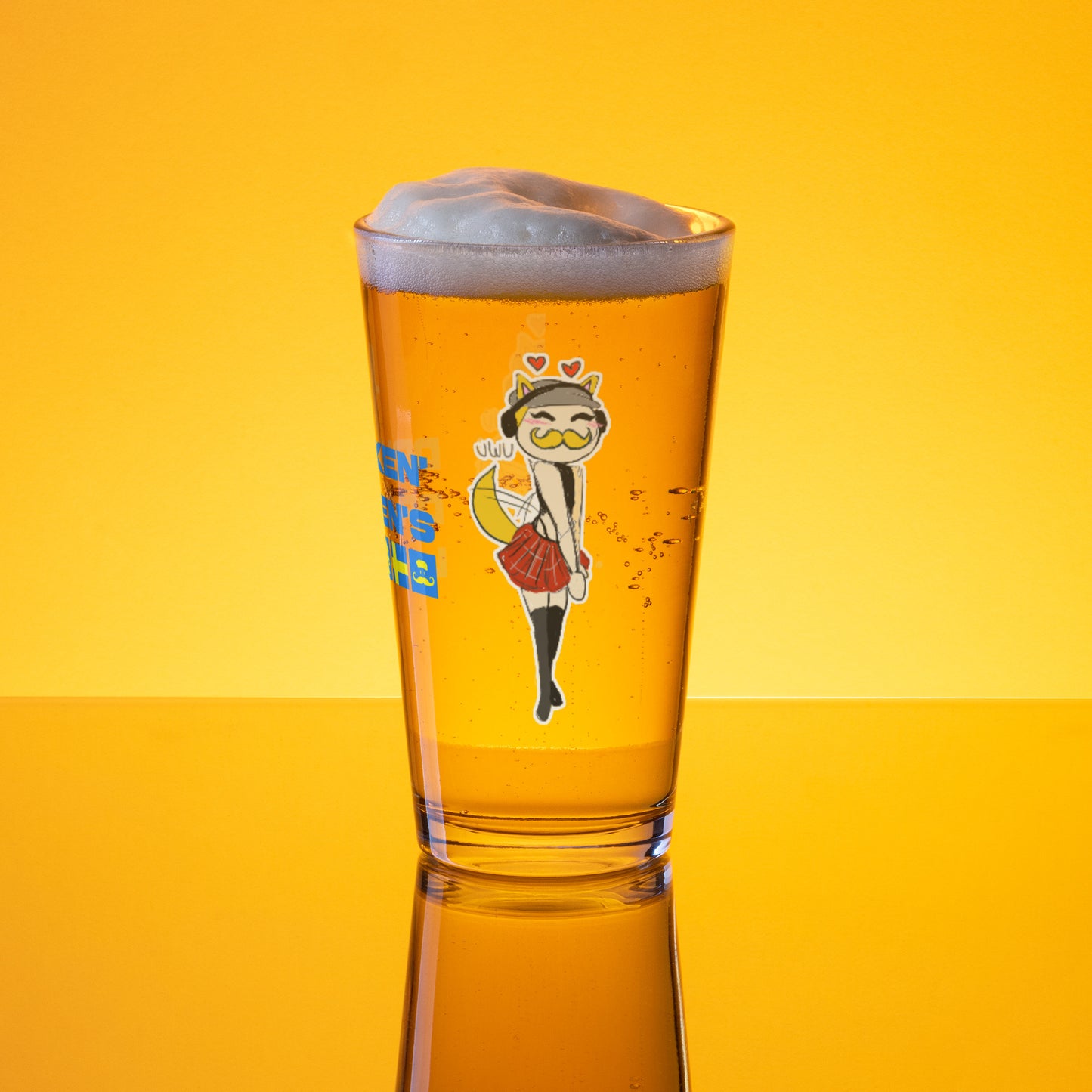 DRUNKEN DRAKEN'S Shaker pint glass