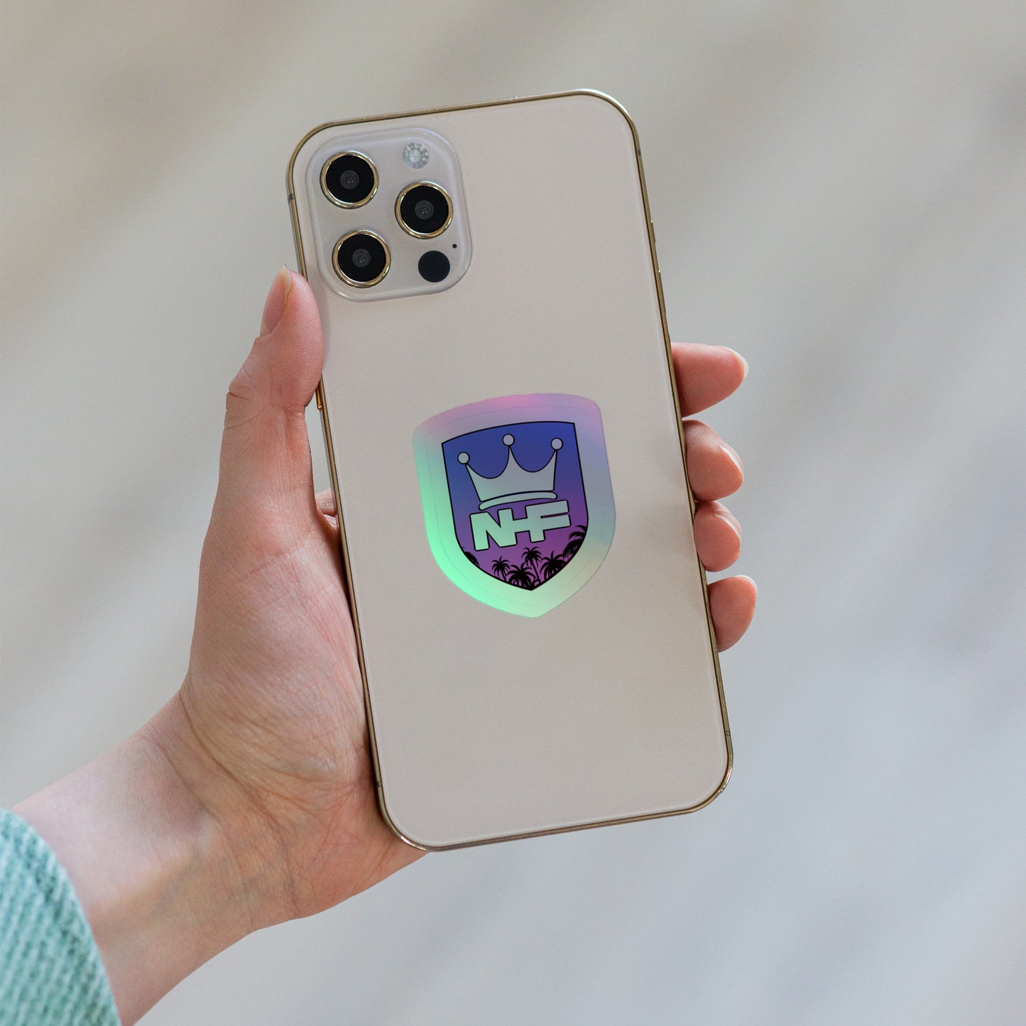 Holographic NHF Logo stickers