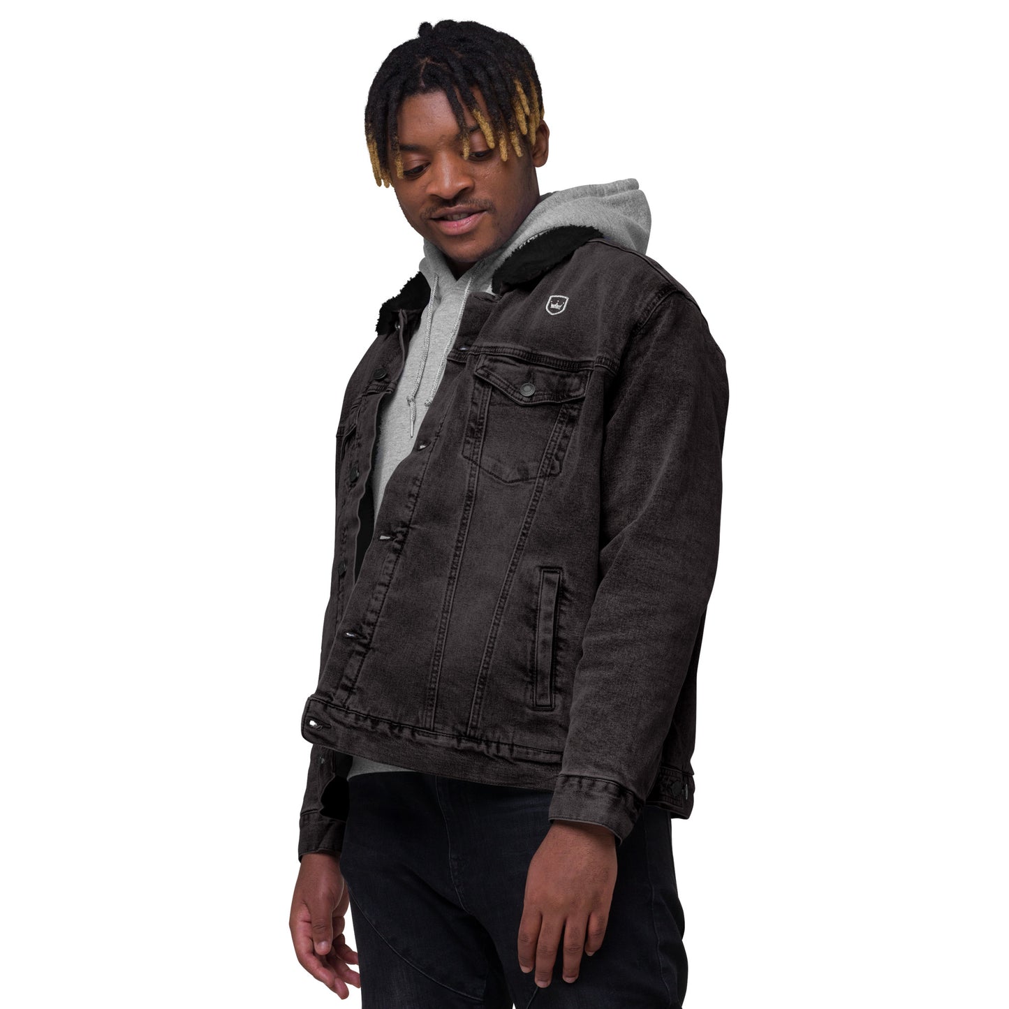 Unisex NHF Crown denim sherpa jacket