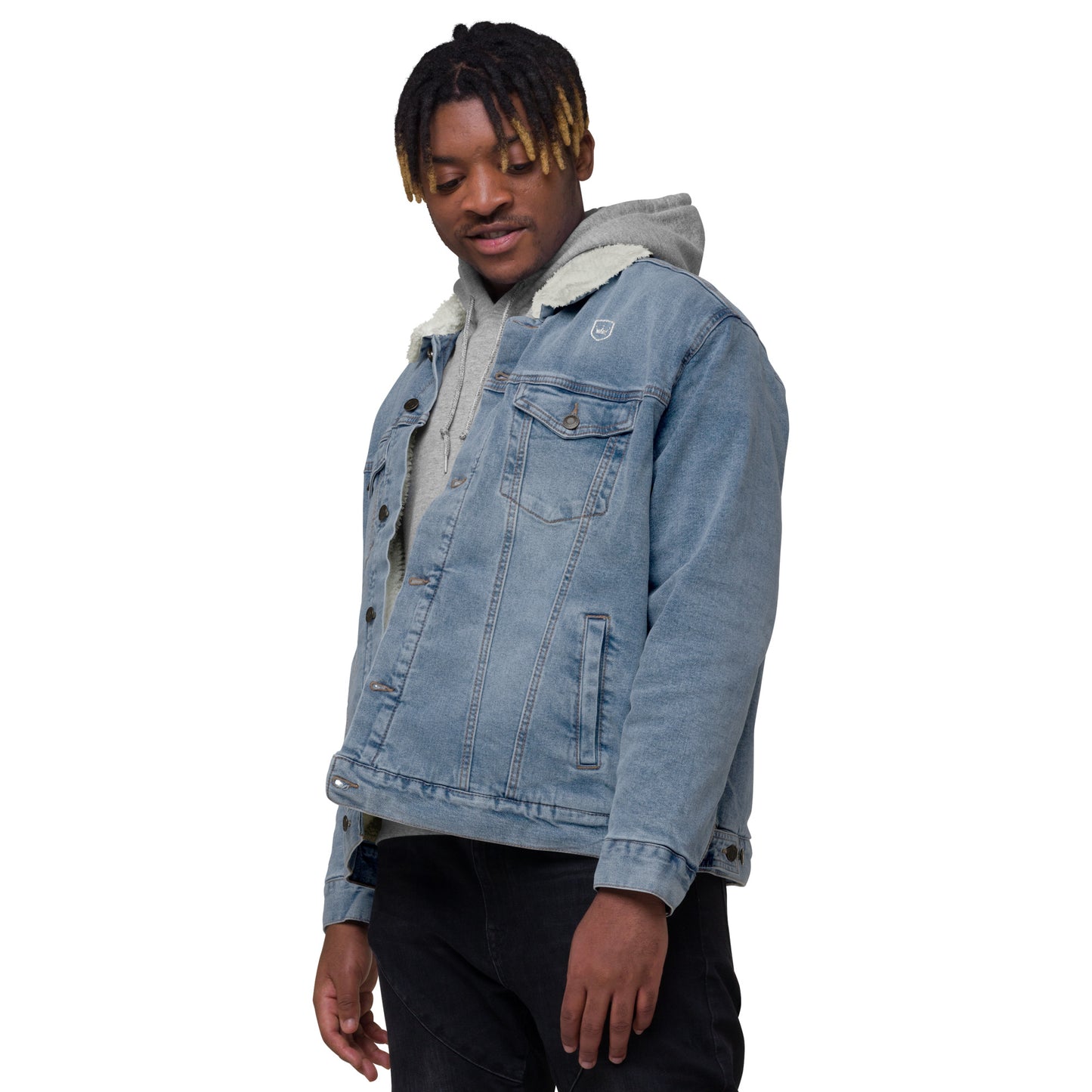 Unisex NHF Crown denim sherpa jacket